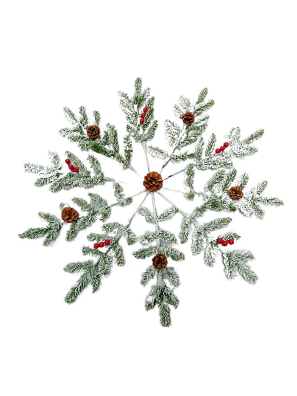 Weitere besondere Weihnachtsdekorationen in Schneeflockenform-SWFL206002