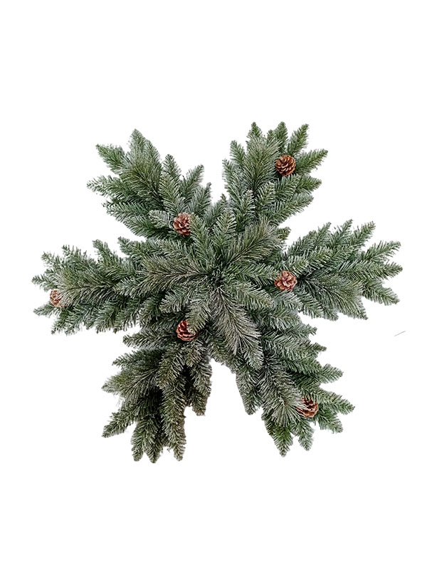Weitere besondere Weihnachtsdekorationen in Schneeflockenform mit Tannenzapfen