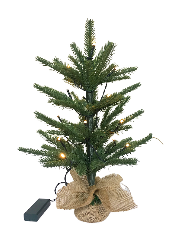 PE-Serie – 40 cm kleiner Weihnachtsbaum-Leinenstofffuß