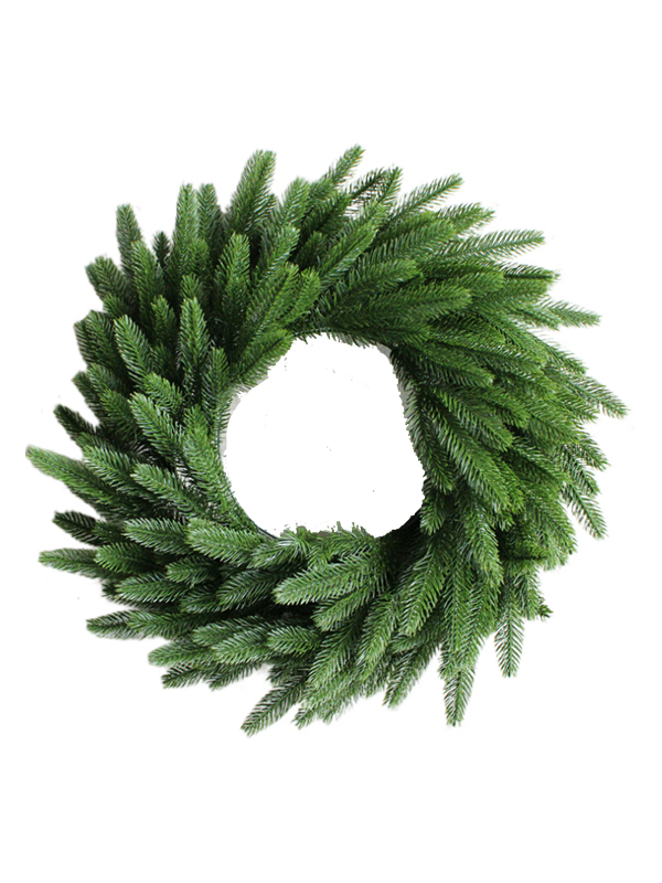 Künstlicher Weihnachtskranz aus Kiefernnadeln