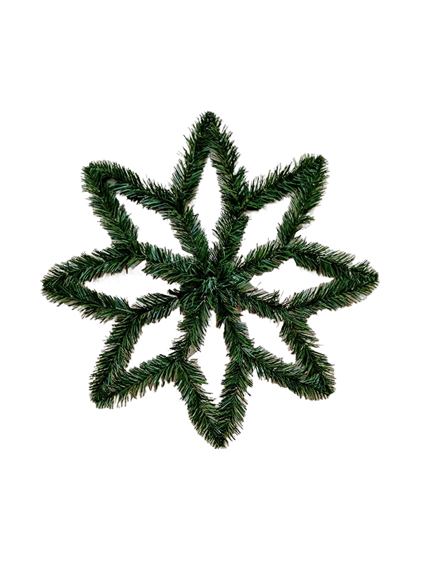 Schneeflocken-Kiefernnadeln-Weihnachtskranz-Dekorationen